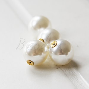 10 Pieces / Plastic Pearl / Pearl Earring Stopper / Pearl Earring Backing (C3291//F101)