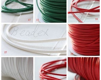 20 Meters / Waxed Cotton / Cord  2mm