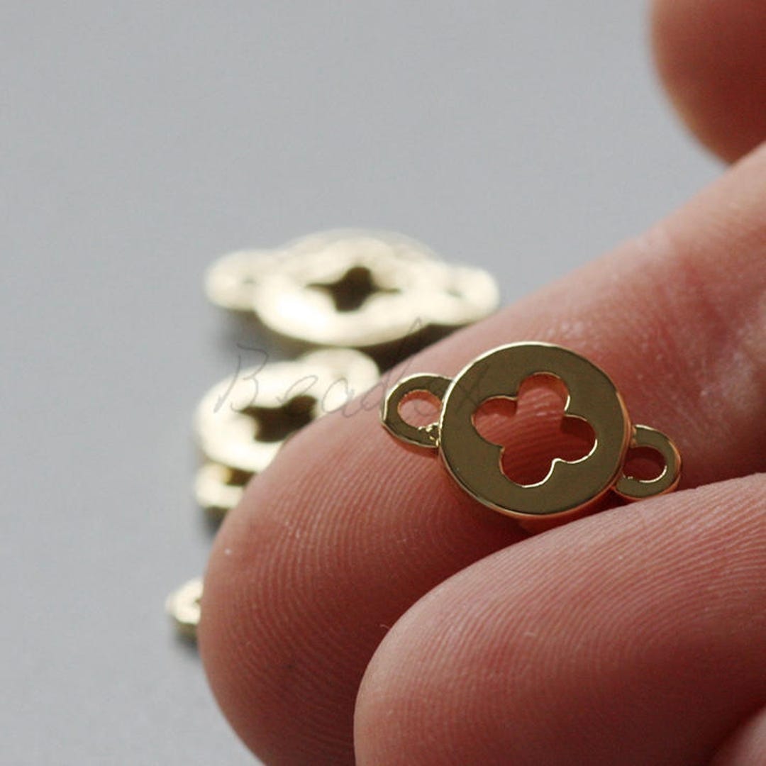 Chapado en Laton ゴールド　Mg2b 2 piezas / chapado en oro / oro real / base de latón