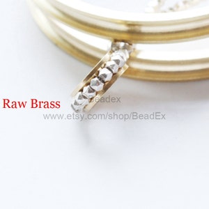 10 Pieces / Raw Brass / Spacer / Brass Base / Spacer / Ring (C1910//S156)