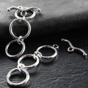 10 Sets / Toggle / Clasp / Oxidized Silver Tone / Base Metal (YA12135//D74)