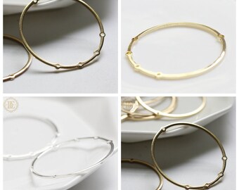 Solid Brass Base / Ring / Loop / Pendant 33*32mm (C4240)
