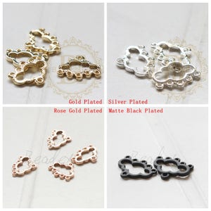 2 Pieces / Base Metal / Charm / Cloud (C488//J707)