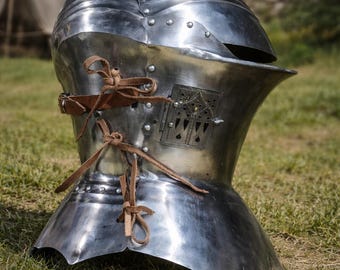 Handmade Steel German Frog Mouth Knight Helmet – Jousting Armor Replica LARP Costume