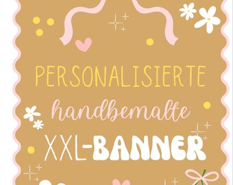 pancarta/póster pintado a mano 150 x 100 cm