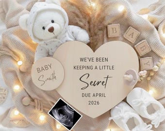 Anuncio de embarazo, anuncio de embarazo neutro, anuncio digital moderno de bebé, anuncio de bebé sencillo, descarga instantánea