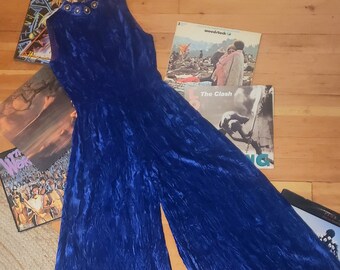 gold lame jumpsuit 70s