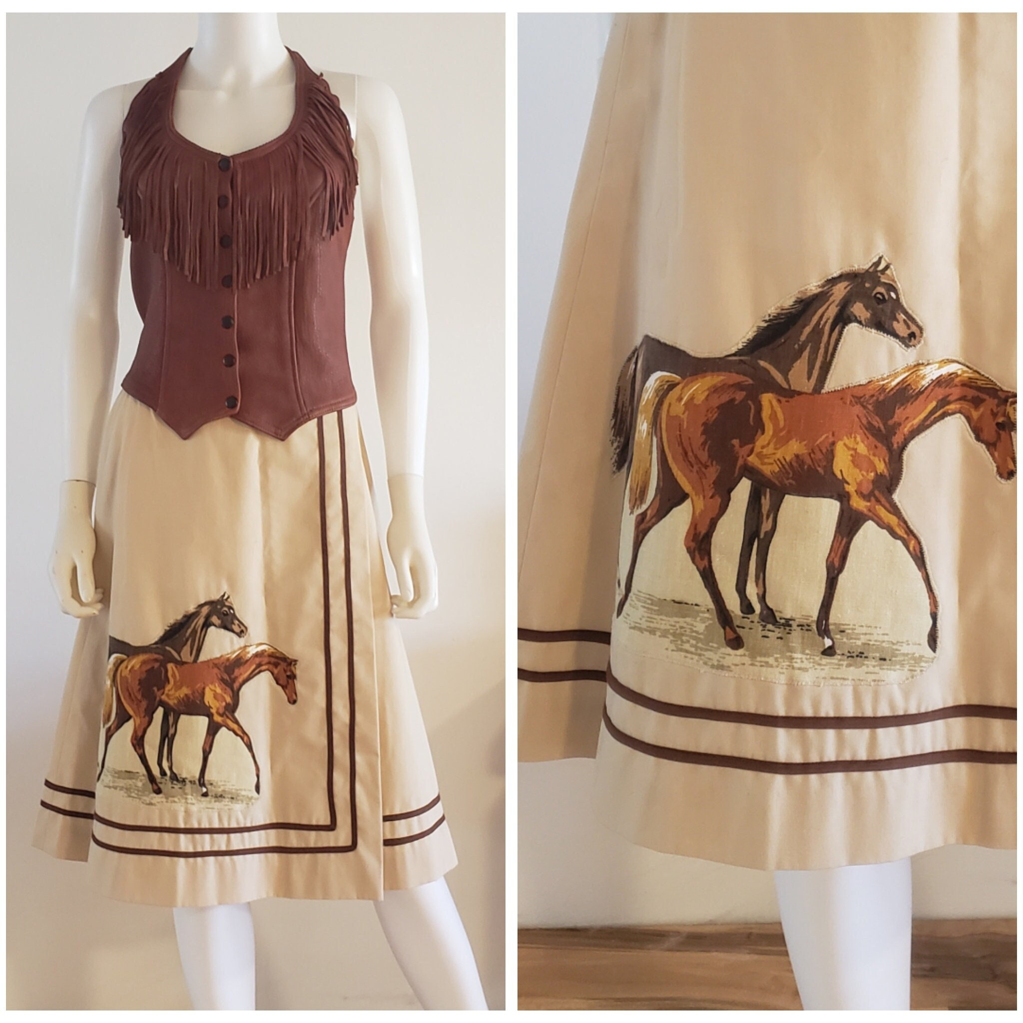 Western Skirt Etsy