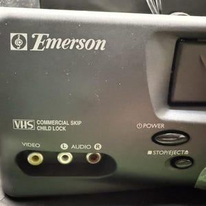 Emerson EV727 VCR 4‑Head Hi‑Fi Stereo NEW No Box Plastic On Front + Remote image 4