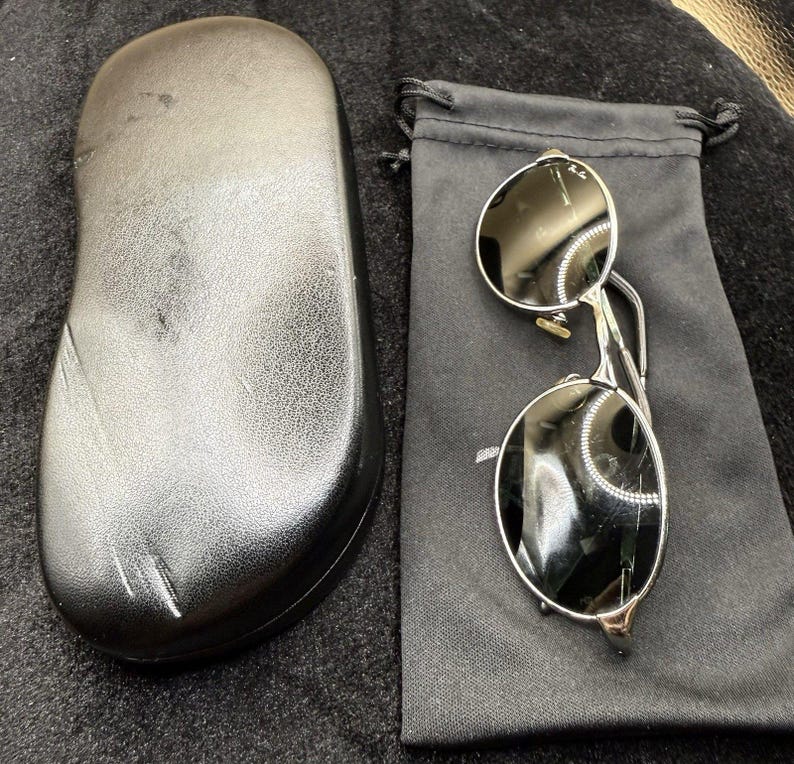 Vintage B&L Ray-Ban W2839 PRAS Oval Sunglasses BL Etched Lenses Made In USA image 10