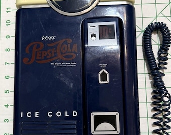 VTG Pepsi-Cola Drink Vending Machine replica Wall Display Phone Non-working