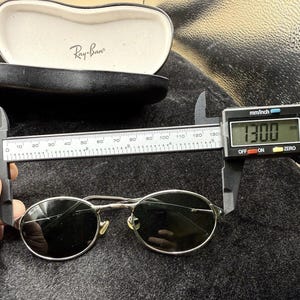 Vintage B&L Ray-Ban W2839 PRAS Oval Sunglasses BL Etched Lenses Made In USA image 14