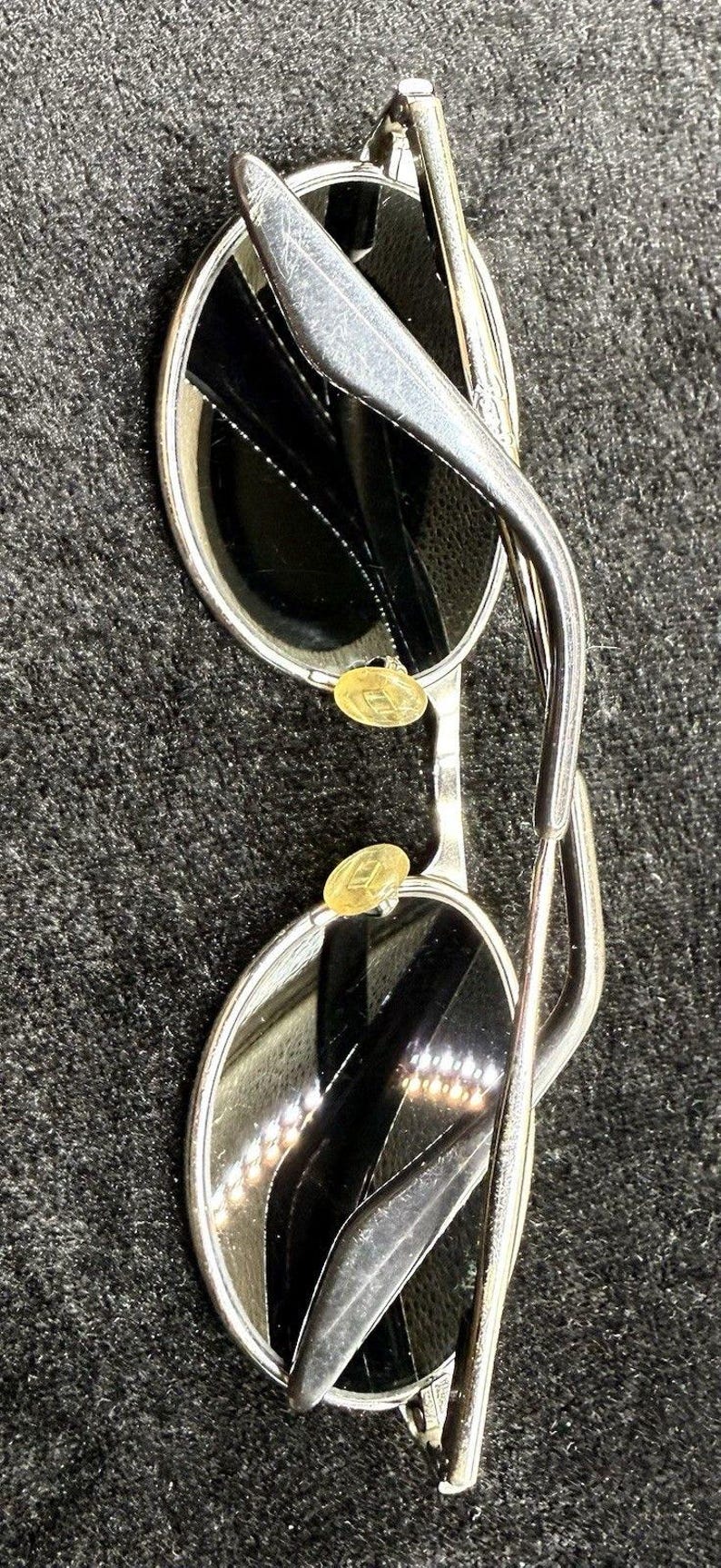 Vintage B&L Ray-Ban W2839 PRAS Oval Sunglasses BL Etched Lenses Made In USA image 2