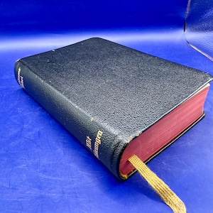 1964 German Pocket Bible - Stuttgarter Jubiläums-Bibel Mit Erklärungen - Luther Translation - Taschenbibel Württembergische Bibelanstalt