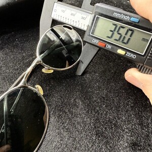 Vintage B&L Ray-Ban W2839 PRAS Oval Sunglasses BL Etched Lenses Made In USA image 15