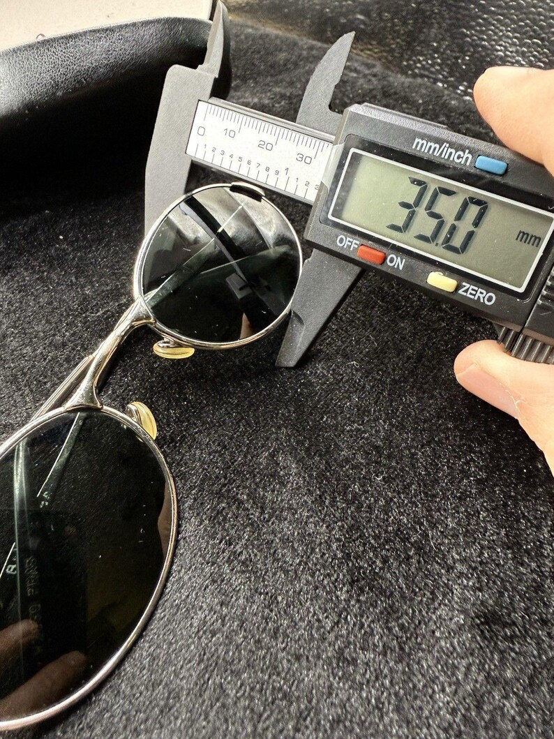 Vintage B&L Ray-Ban W2839 PRAS Oval Sunglasses BL Etched Lenses Made In USA image 15