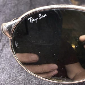 Vintage B&L Ray-Ban W2839 PRAS Oval Sunglasses BL Etched Lenses Made In USA image 5