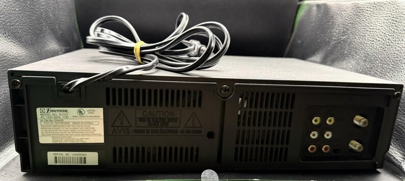 Emerson EV727 VCR 4‑Head Hi‑Fi Stereo NEW No Box Plastic On Front + Remote image 9