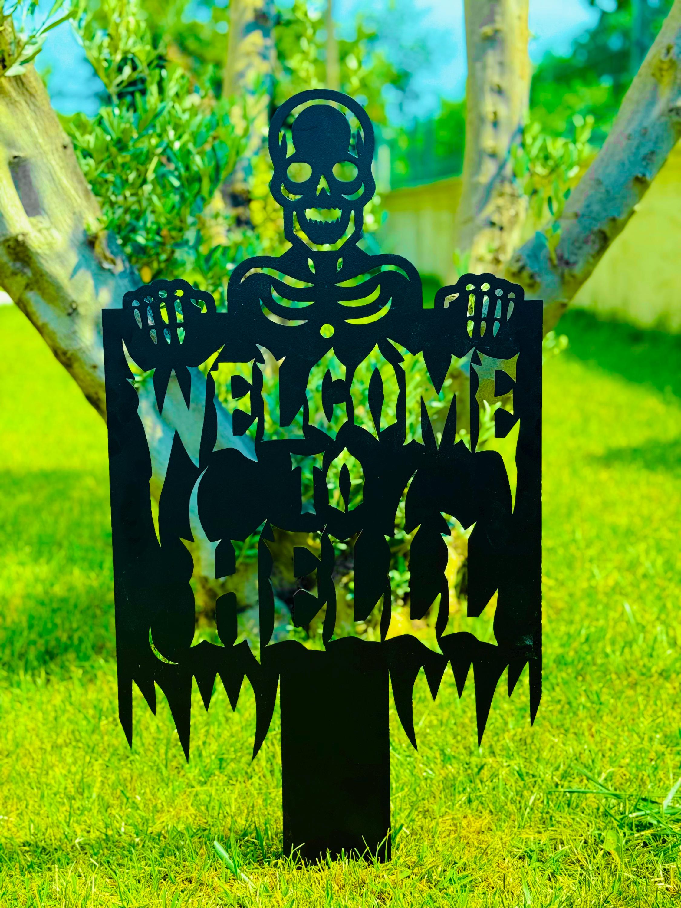 Joliyoou Halloween Gartenstecker – Solar-Skelett Auf Grabstein, 74,9 Cm Hoch | Metall, Für Garten & Haustür-Deko