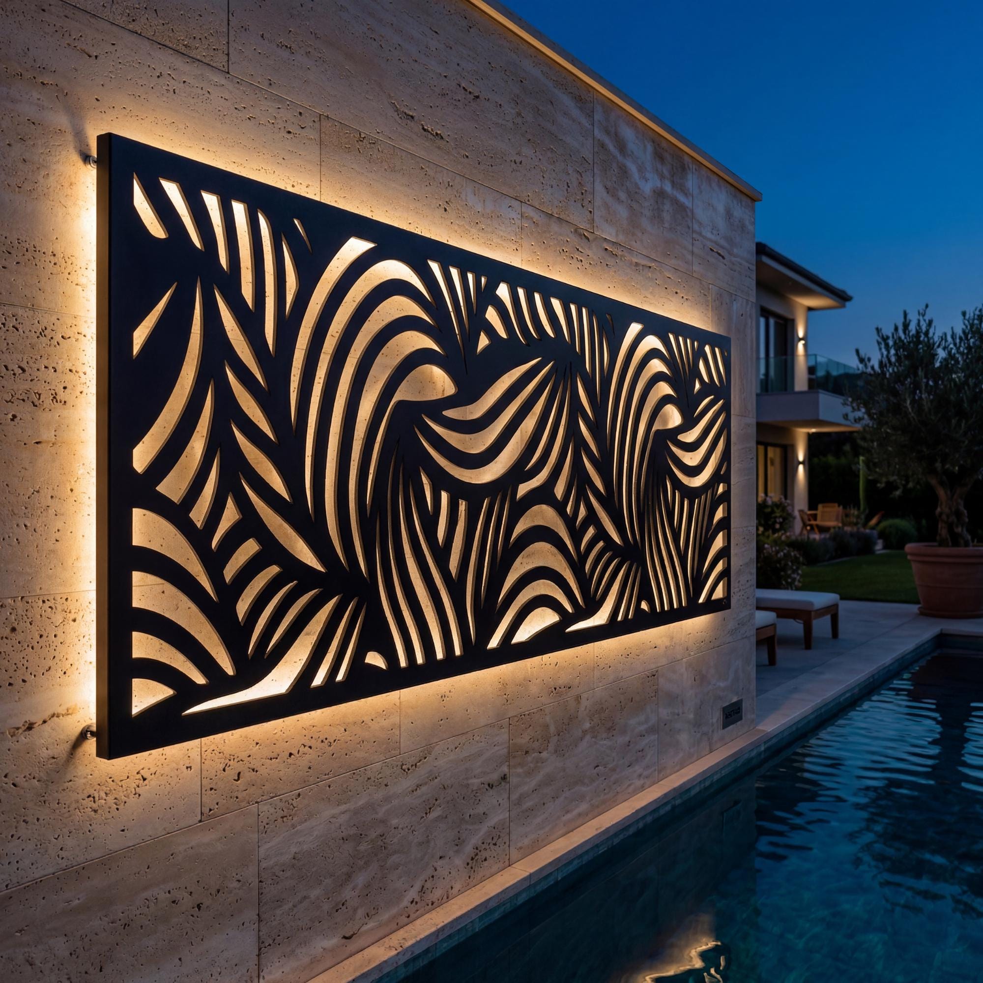 Outdoor wanddekoration