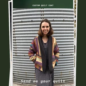 Custom Vintage quilt hoodie coat hoodies pockets antique quilts size large extra large patchwork