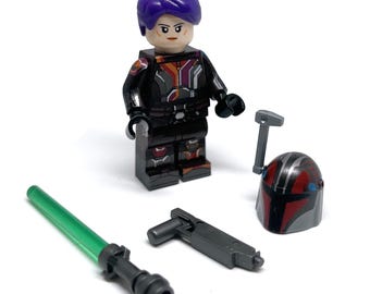 Sabine Wren Mandalorian Warrior Star Wars The Empire Ghost Crew Ahsoka Trooper Custom Minifigure