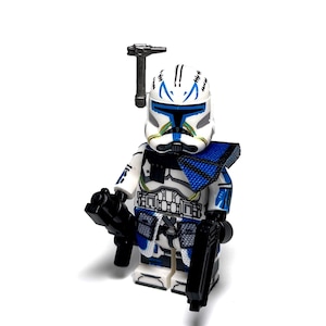 501st Legion Captain Rex Custom Minifigure Blue Clone Trooper 501st Anakin Legion Commander Star Wars