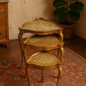 Antique Nest Table - Etsy Canada