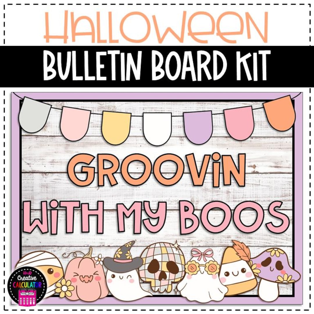 Pastel Halloween Ghost Bulletin Board - Classroom Decor - Etsy