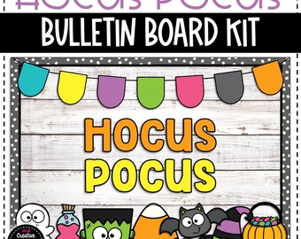 Tablón de anuncios de Halloween de Hocus Pocus - Decoración del aula