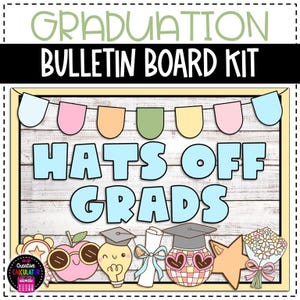 Pastel Graduation End of School Year Bulletin Board or Door Decor ...