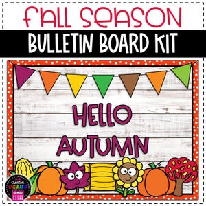 Fall Season Pumpkins Bulletin Board - Classroom Decor