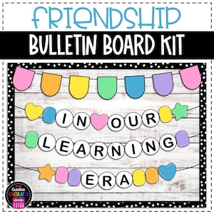 Friendship Bracelet Bulletin Board or Door Decor - Back to School Bulletin Board - Classroom Decor - Custom Phrase Option Included