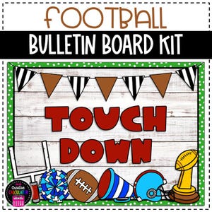 Football Bulletin Board or Door Decor - Classroom Decor - Sports Bulletin Board