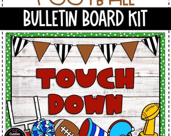 Tablón de anuncios de fútbol o decoración para puertas - Decoración del aula - Tablón de anuncios deportivo