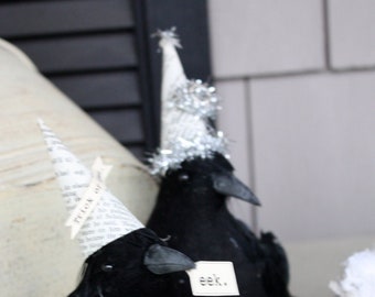 DRUCKBARE Partymütze für Krähen und Raben