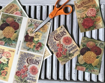 PRINTABLE Spring Seed Packets Banner | Springtime Bunting | Spring Decor | Seed Packets | Easter | Instant Download