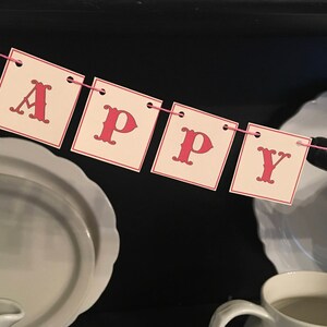 Tiny Happy Valentines Day Banner, Be Mine Swag, Valentine&#39;s Day Bunting, Kitchen Decor, Mantel Decorations, Love Banner, Party Decorations
