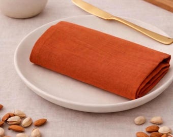 100 Pcs Redwood Color Softened Cotton Napkins,Cotton Napkins for Wedding Party Napkins Pure Soft Kitchen Napkin Pure Cotton Cloth Napkins