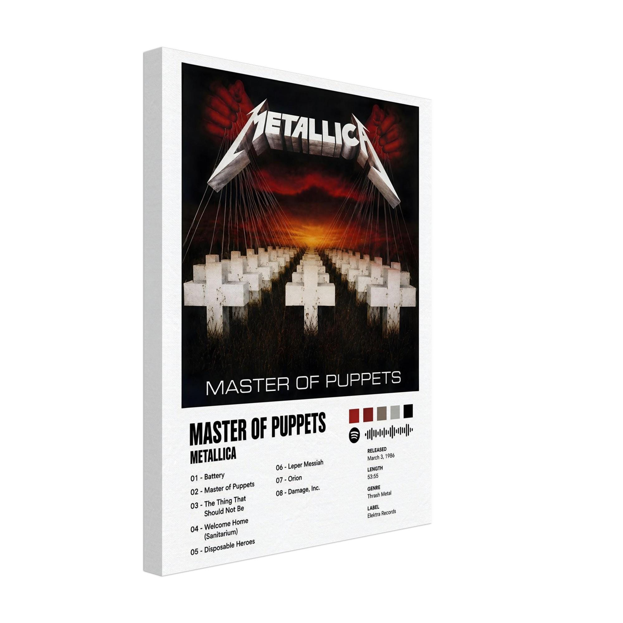 Metallica Master of Puppets Poster - Etsy