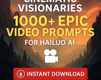 Cinematic Visionaries 1000+ Epic Video Prompts for Hailuo AI