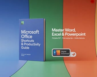 Microsoft Office Shortcuts & Productivity Guide (Printable PDF)