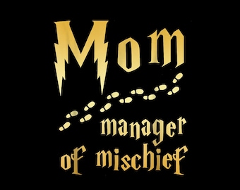Magische Mama PNG: Lustige Muttertags-Managerin des Unfugs (Digitale Datei)