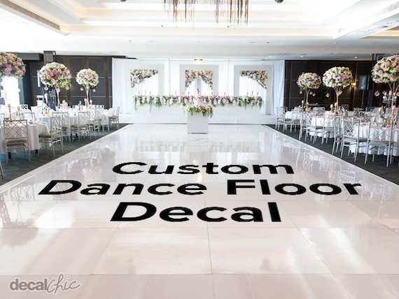 Custom Wedding Dance Floor Decal Custom Size And Color Free Shipping Usa