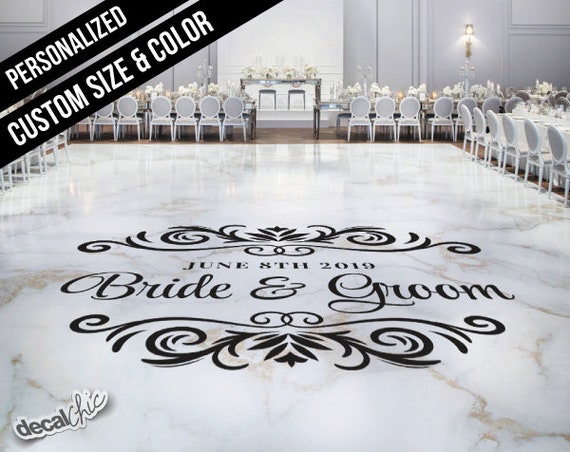 Custom Wedding Dance Floor Decal Removable Personalized Etsy