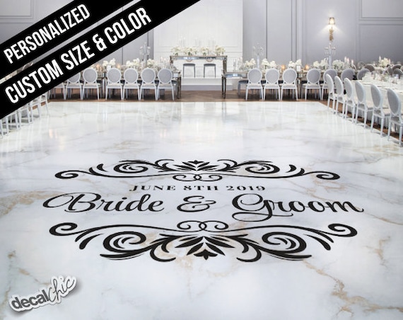 Custom Wedding Dance Floor Decal Removable Personalized Etsy