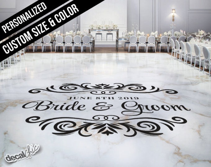 Custom Wedding Dance Floor Decal Removable Personalized Etsy