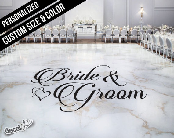 Custom Wedding Dance Floor Decal Removable Personalized Etsy
