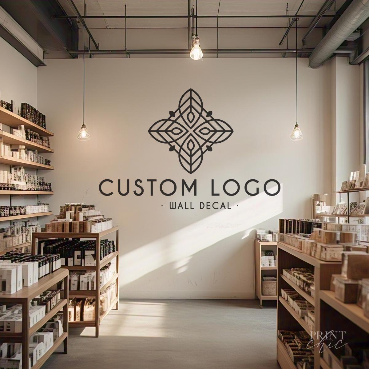 Custom Logo Wall Decal: Die Cut Vinyl Sticker, Business Branding - Etsy