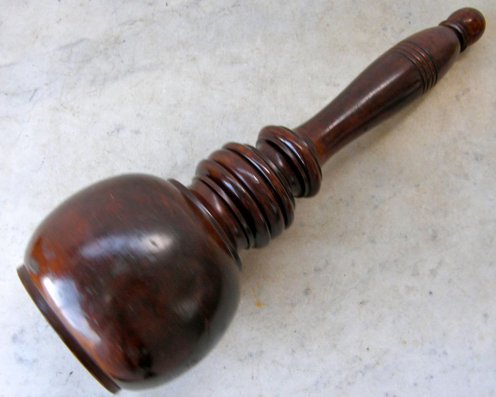 MASONIC GAVEL or Setting Maul MAHOGANY Beautiful Turnings Etsy